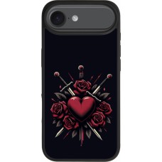 iPhone Air Case Hülle - Silikon schwarz Valentine 2024 gothic love