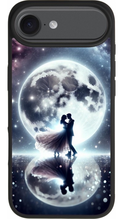 iPhone Air Case Hülle - Silikon schwarz Valentin 2024 Liebe unter dem Mond