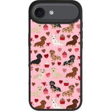 iPhone Air Case Hülle - Silikon schwarz Valentine 2024 puppy love