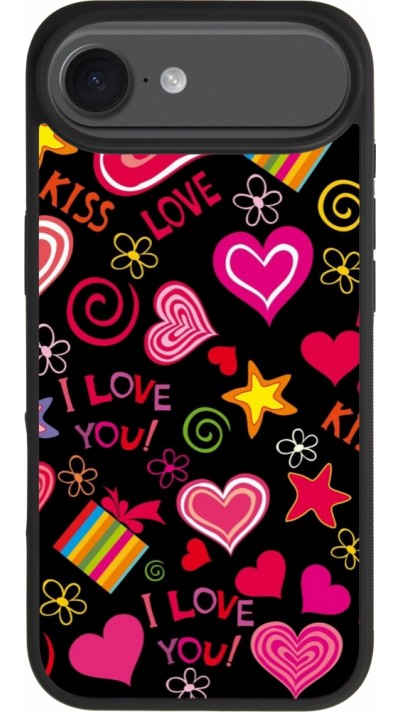 iPhone Air Case Hülle - Silikon schwarz Valentine 2023 love symbols iPhone Air Case Hülle - Silikon schwarz Valentine 2023 love symbols