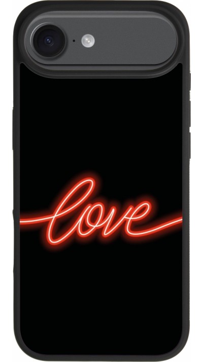 iPhone Air Case Hülle - Silikon schwarz Valentine 2023 neon love iPhone Air Case Hülle - Silikon schwarz Valentine 2023 neon love