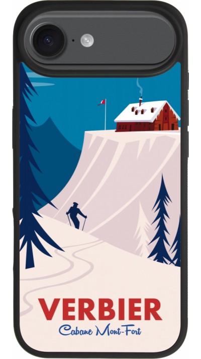 iPhone Air Case Hülle - Silikon schwarz Verbier Cabane Mont-Fort iPhone Air Case Hülle - Silikon schwarz Verbier Cabane Mont-Fort