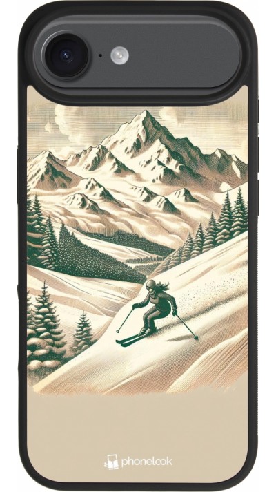 iPhone Air Case Hülle - Silikon schwarz Vintage Skiberg