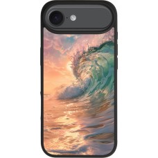iPhone Air Case Hülle - Silikon schwarz Wave Sunset