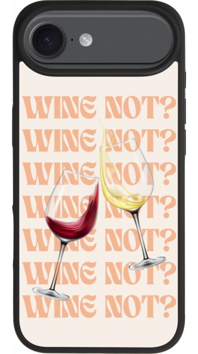 iPhone Air Case Hülle - Silikon schwarz Wine not