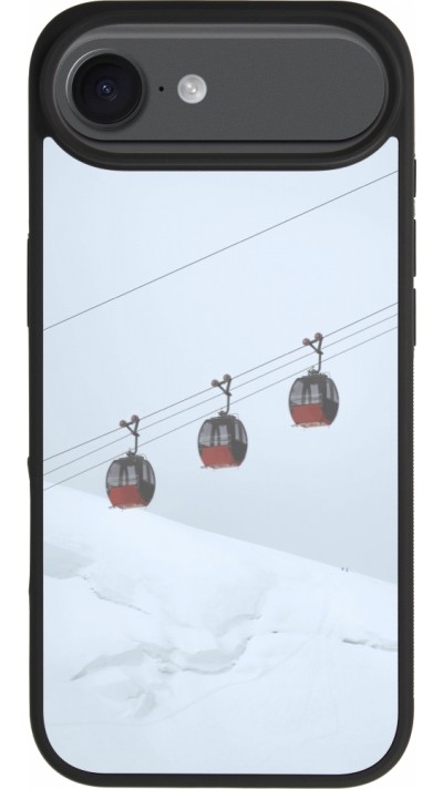 iPhone Air Case Hülle - Silikon schwarz Winter 22 ski lift