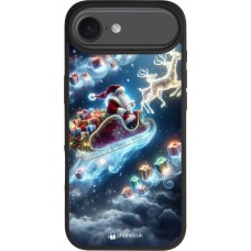 iPhone Air Case Hülle - Silikon schwarz Weihnachten 2023 Verzauberter Weihnachtsmann