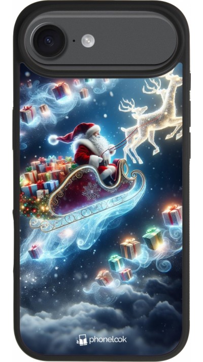 iPhone Air Case Hülle - Silikon schwarz Weihnachten 2023 Verzauberter Weihnachtsmann