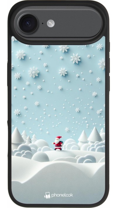 iPhone Air Case Hülle - Silikon schwarz Weihnachten 2023 Kleiner Vater Schneeflocke