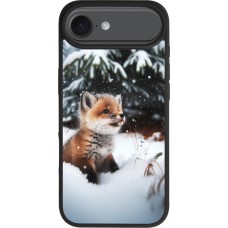 iPhone Air Case Hülle - Silikon schwarz Weihnachten 2023 Fuechslein Tanne