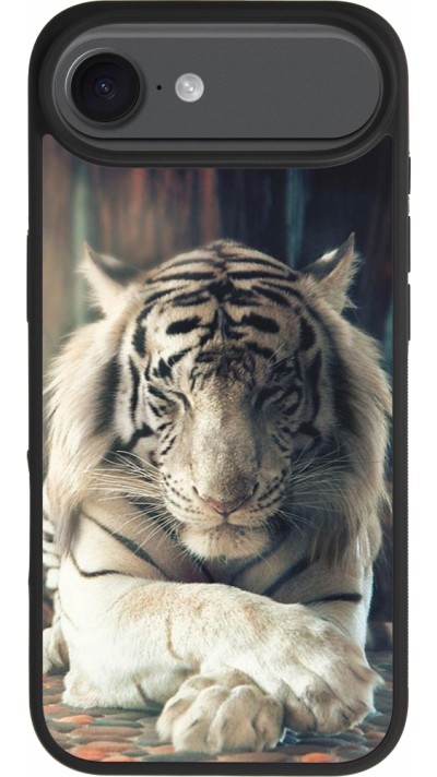 iPhone Air Case Hülle - Silikon schwarz Zen Tiger
