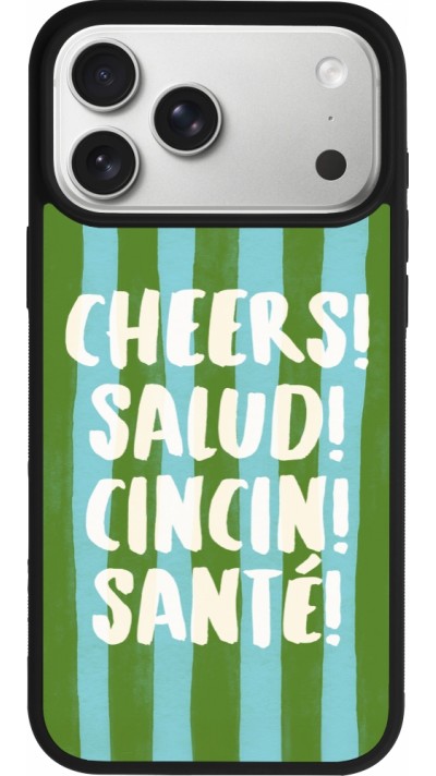 iPhone 17 Pro Max Case Hülle - Silikon schwarz Cheers 2026