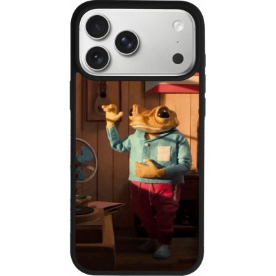 iPhone 17 Pro Max Case Hülle - Silikon schwarz Dancing frog DTMF