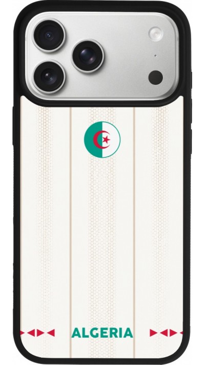 iPhone 17 Pro Max Case Hülle - Silikon schwarz Algerien 2026 personalisierbares Fussballtrikot