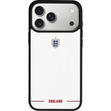 iPhone 17 Pro Max Case Hülle - Silikon schwarz England 2026 personalisierbares Fussballtrikot