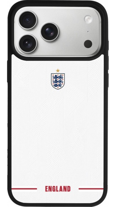iPhone 17 Pro Max Case Hülle - Silikon schwarz England 2026 personalisierbares Fussballtrikot