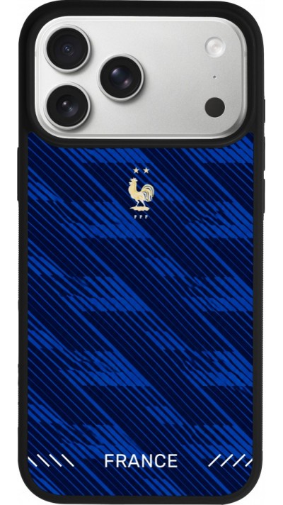 iPhone 17 Pro Max Case Hülle - Silikon schwarz Frankreich 2026 personalisierbares Fussballtrikot
