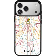 iPhone 17 Pro Max Case Hülle - Silikon schwarz Ghana 2026 personalisierbares Fussballtrikot