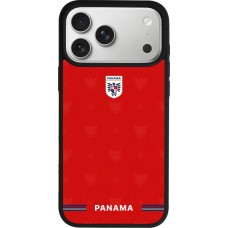 iPhone 17 Pro Max Case Hülle - Silikon schwarz Panama 2026 personalisierbares Fussballtrikot