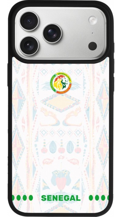 iPhone 17 Pro Max Case Hülle - Silikon schwarz Senegal 2026 personalisierbares Fussballtrikot