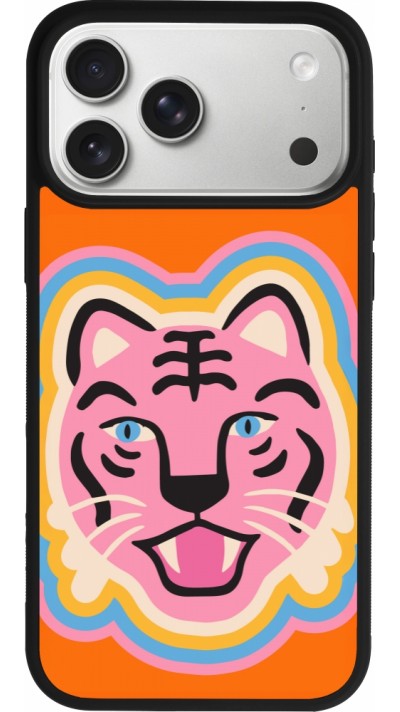 iPhone 17 Pro Max Case Hülle - Silikon schwarz Lion colors 2026