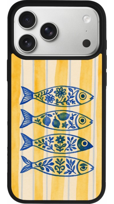 iPhone 17 Pro Max Case Hülle - Silikon schwarz Portuguese fish 2026