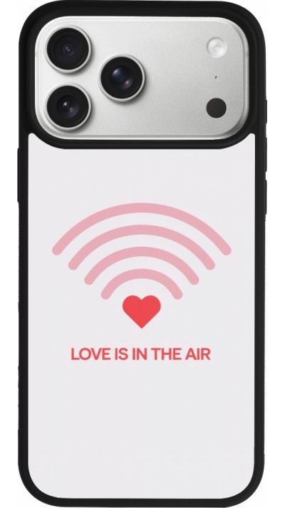 iPhone 17 Pro Max Case Hülle - Silikon schwarz Saint Valentines Day 26 Love is in the air