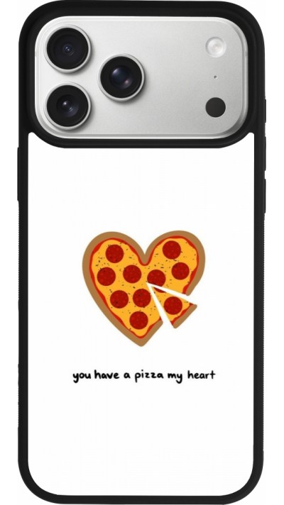 iPhone 17 Pro Max Case Hülle - Silikon schwarz Saint Valentines Day 26 You have my pizza heart