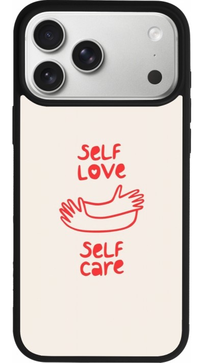 iPhone 17 Pro Max Case Hülle - Silikon schwarz Saint Valentines Day 26 Self love self care