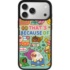 iPhone 17 Pro Max Case Hülle - Silikon schwarz Thats beacause of