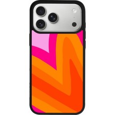 iPhone 17 Pro Max Case Hülle - Silikon schwarz Valentine 2024 heart gradient