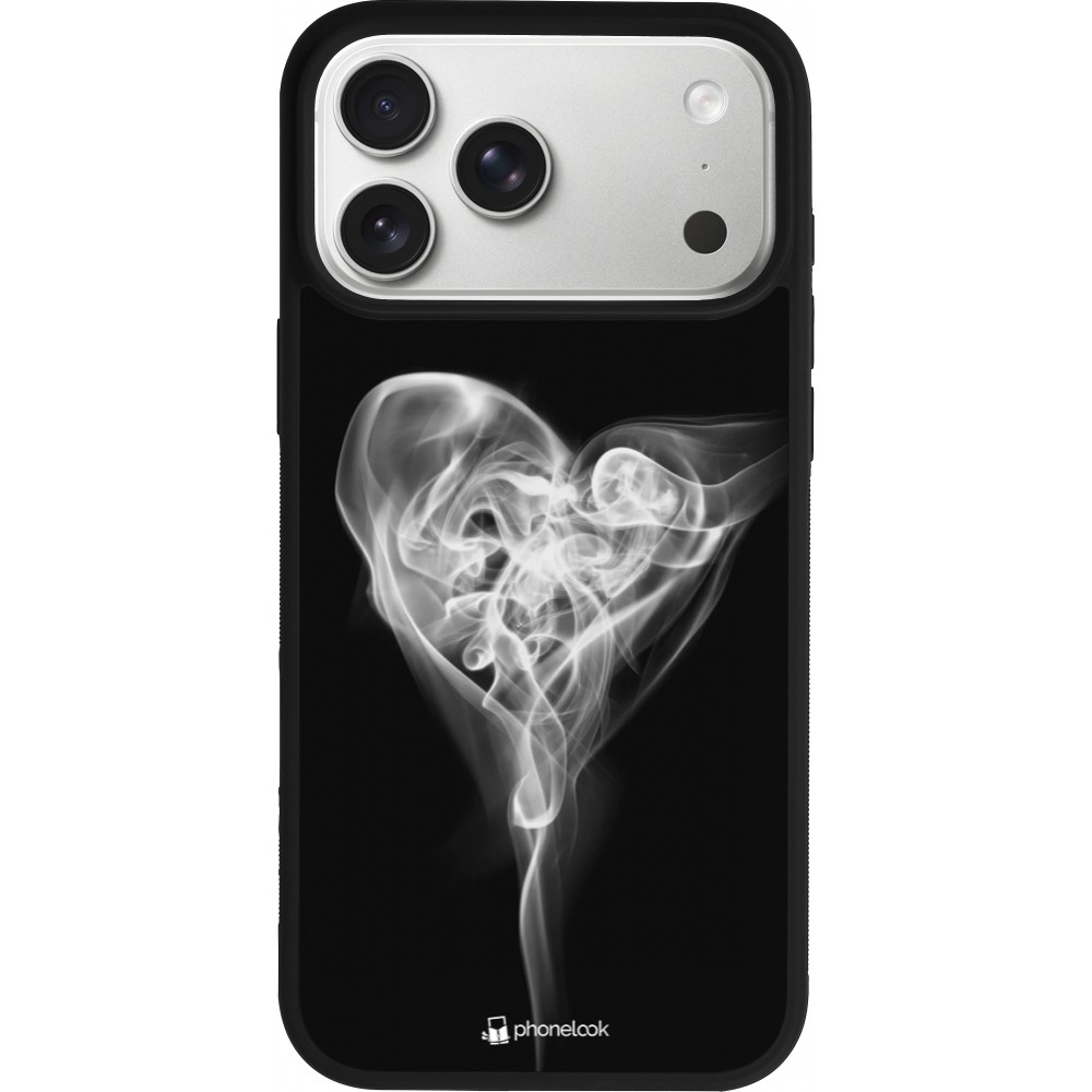 iPhone 17 Pro Max Case Hülle - Silikon schwarz Valentine 2022 Black Smoke