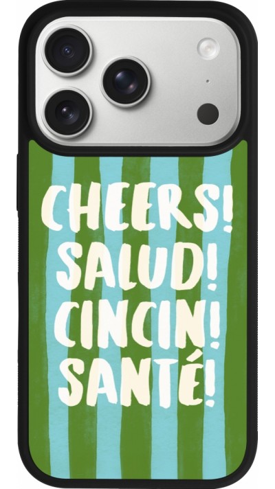 Coque iPhone 17 Pro - Silicone rigide noir Cheers 2026