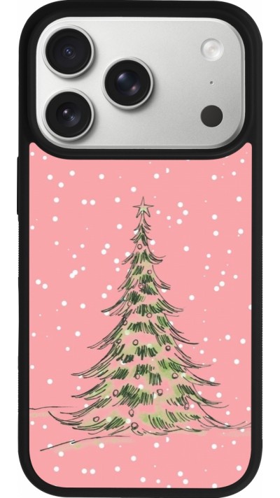 iPhone 17 Pro Case Hülle - Silikon schwarz Christmas 25 Pink Tree