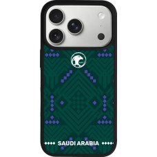 iPhone 17 Pro Case Hülle - Silikon schwarz Saudi Arabien 2026 personalisierbares Fussballtrikot