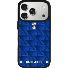iPhone 17 Pro Case Hülle - Silikon schwarz Kap Verde 2026 personalisierbares Fussballtrikot