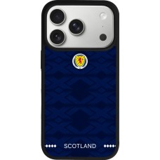 iPhone 17 Pro Case Hülle - Silikon schwarz Schottland 2026 personalisierbares Fussballtrikot