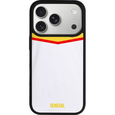 iPhone 17 Pro Case Hülle - Silikon schwarz Senegal 2022 personalisierbares Fußballtrikot