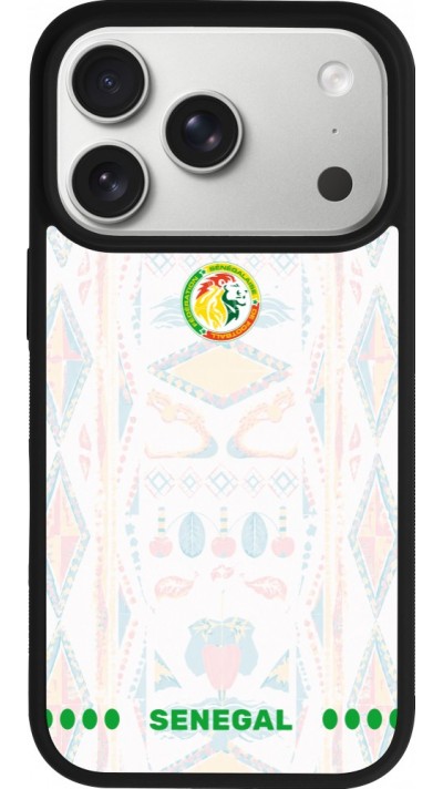 iPhone 17 Pro Case Hülle - Silikon schwarz Senegal 2026 personalisierbares Fussballtrikot