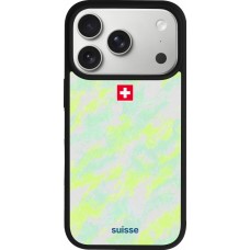 iPhone 17 Pro Case Hülle - Silikon schwarz Schweiz Away 2026 personalisierbares Fussballtrikot