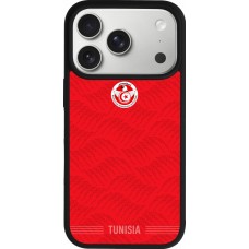 iPhone 17 Pro Case Hülle - Silikon schwarz Tunesien 2026 personalisierbares Fussballtrikot