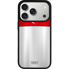 iPhone 17 Pro Case Hülle - Silikon schwarz Türkei personalisierbares Fussballtrikot