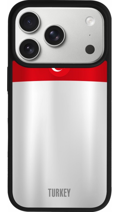 iPhone 17 Pro Case Hülle - Silikon schwarz Türkei personalisierbares Fussballtrikot