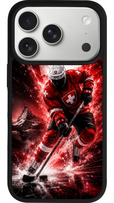 Coque iPhone 17 Pro - Silicone rigide noir Hockey World Championship Player