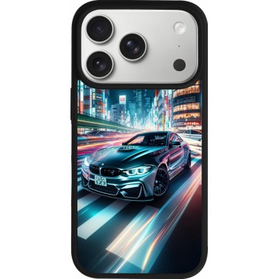 iPhone 17 Pro Case Hülle - Silikon schwarz BMW M4 Tokio Nacht