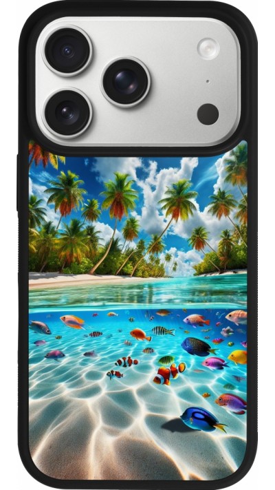 iPhone 17 Pro Case Hülle - Silikon schwarz Strandparadies