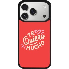iPhone 17 Pro Case Hülle - Silikon schwarz Saint Valentines Day 26 Te quiero mucho