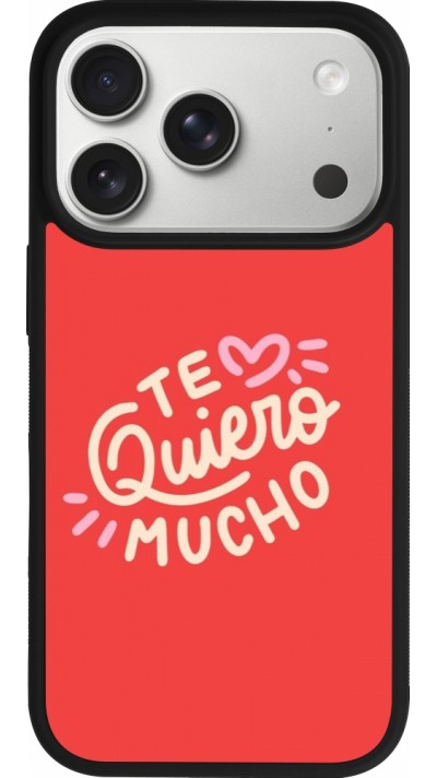 iPhone 17 Pro Case Hülle - Silikon schwarz Saint Valentines Day 26 Te quiero mucho