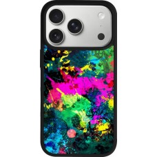 iPhone 17 Pro Case Hülle - Silikon schwarz Splash paint