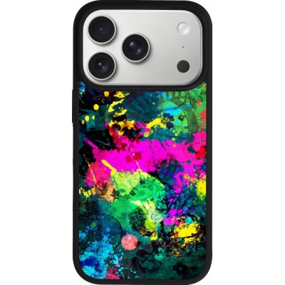iPhone 17 Pro Case Hülle - Silikon schwarz Splash paint